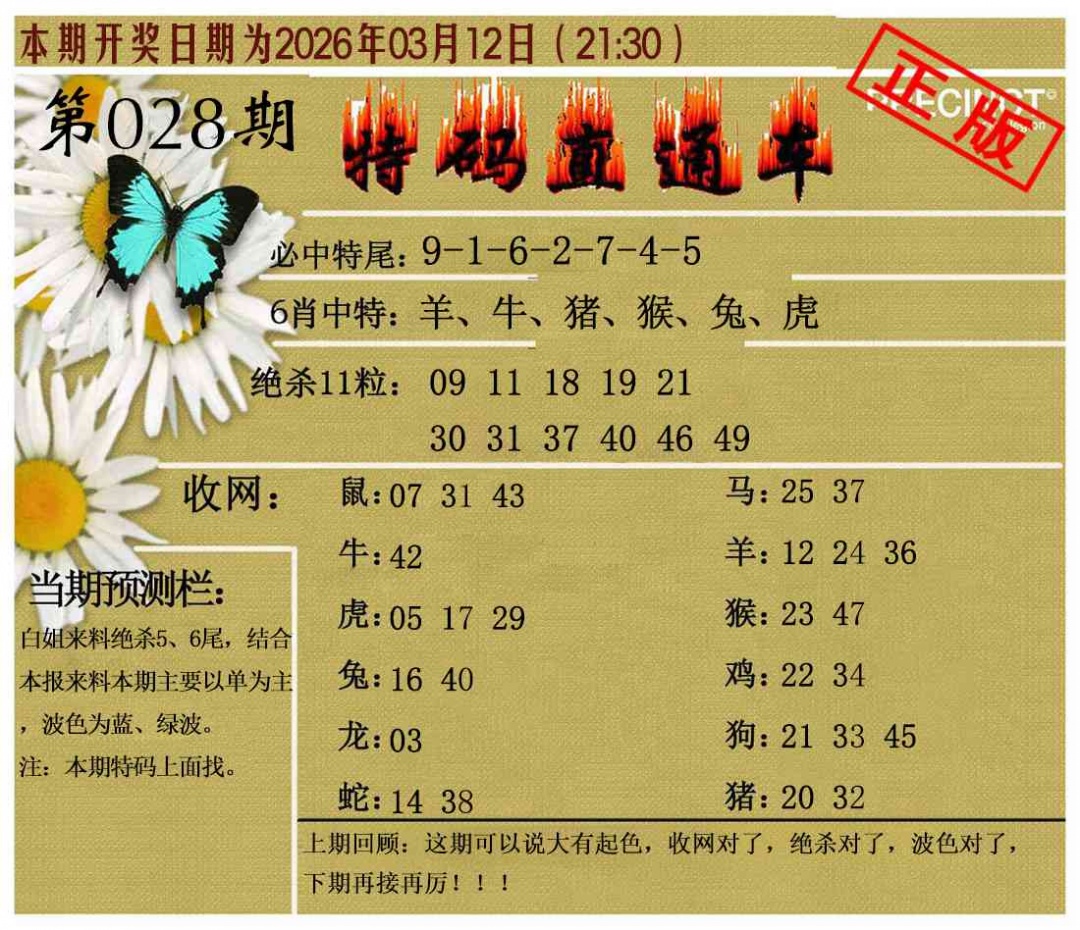 028期特码直通车[图]
