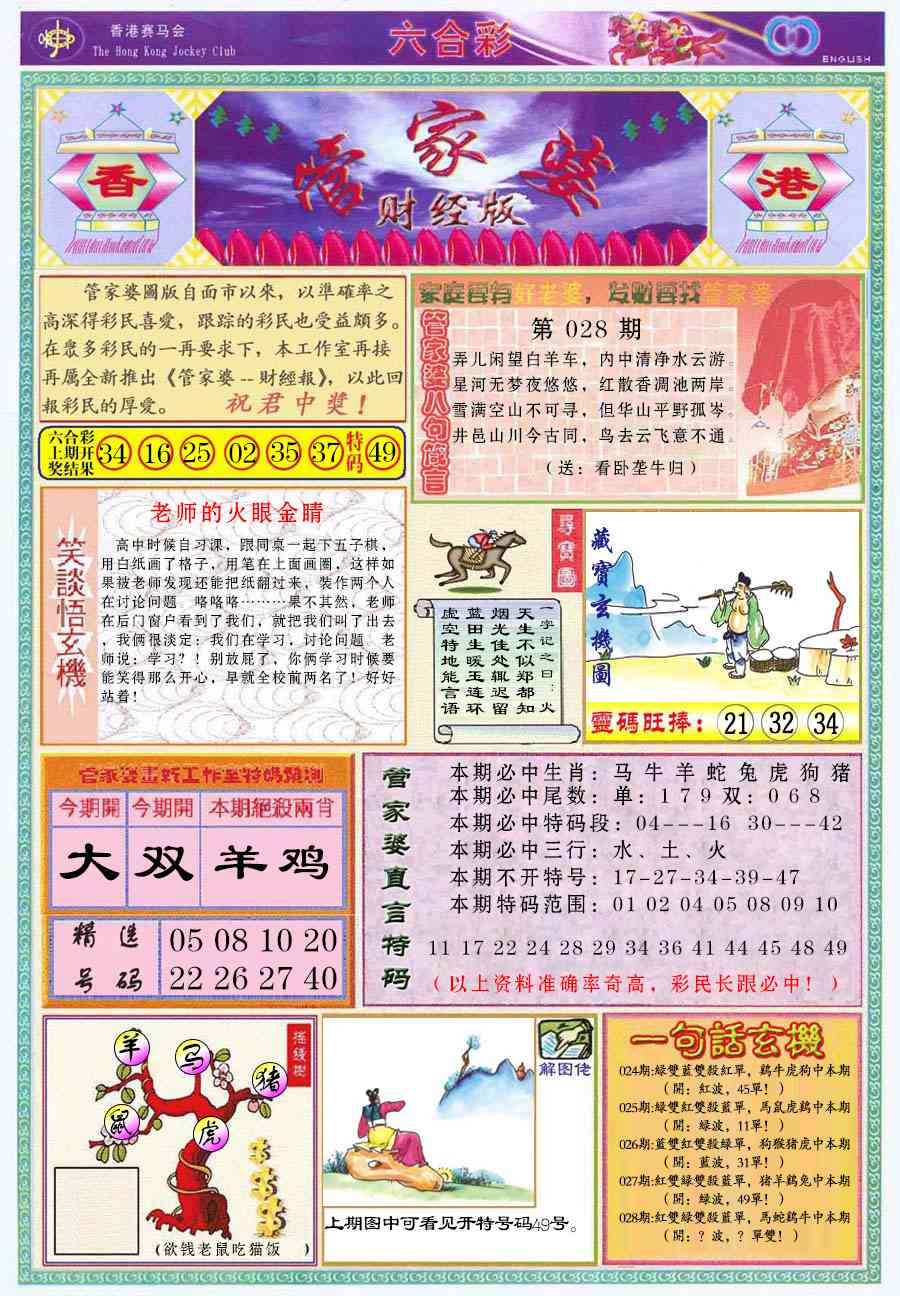 028期管家婆财经版[图]