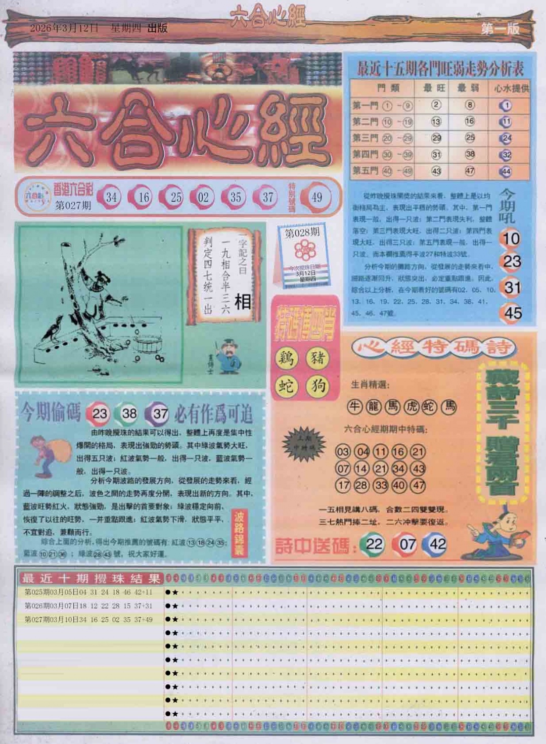 028期六合心经A[图]