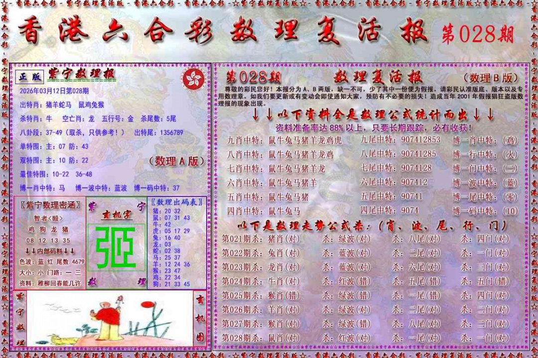 028期数理复活报[图]