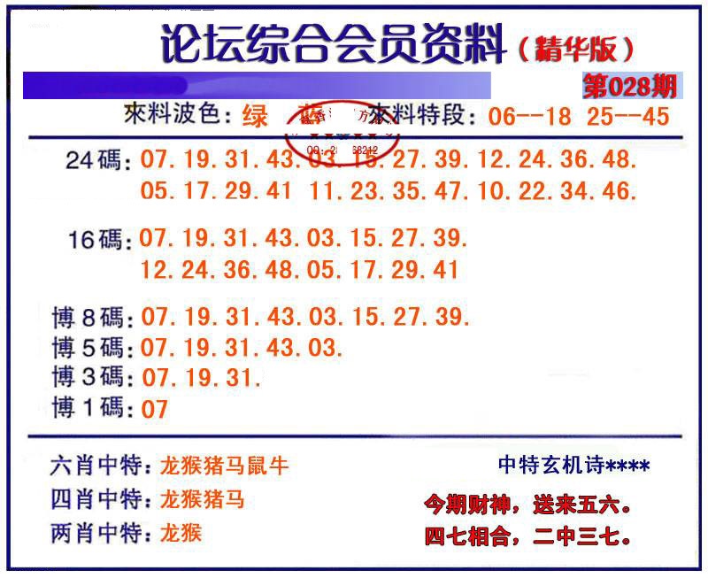 028期综合会员资料[图]