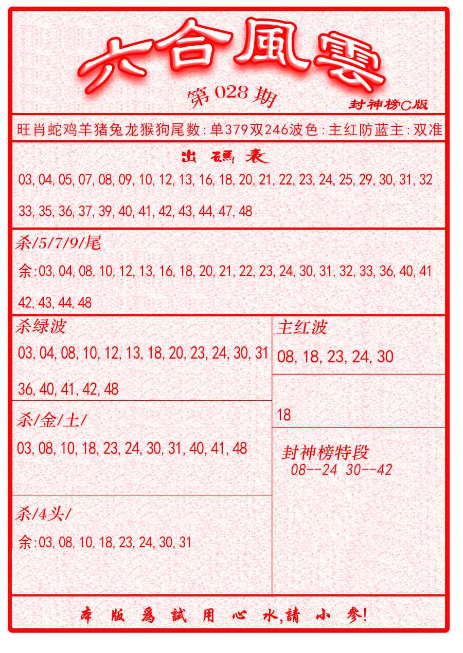 028期六合风云B面[图]