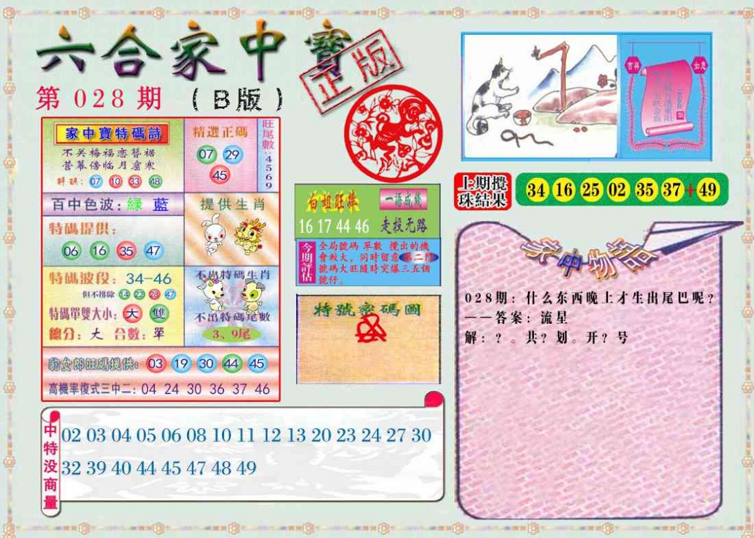 028期六合家中宝B[图]