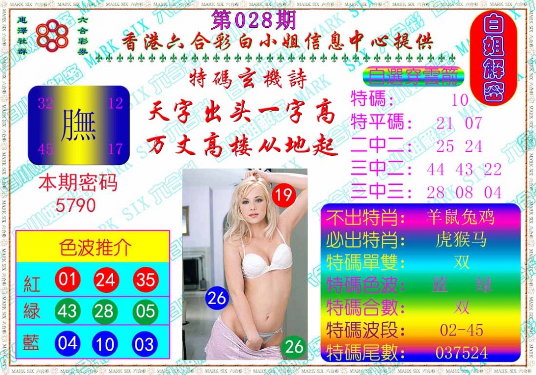 028期白姐解密[图]