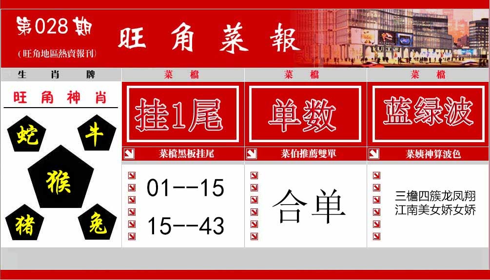 028期旺角菜报[图]