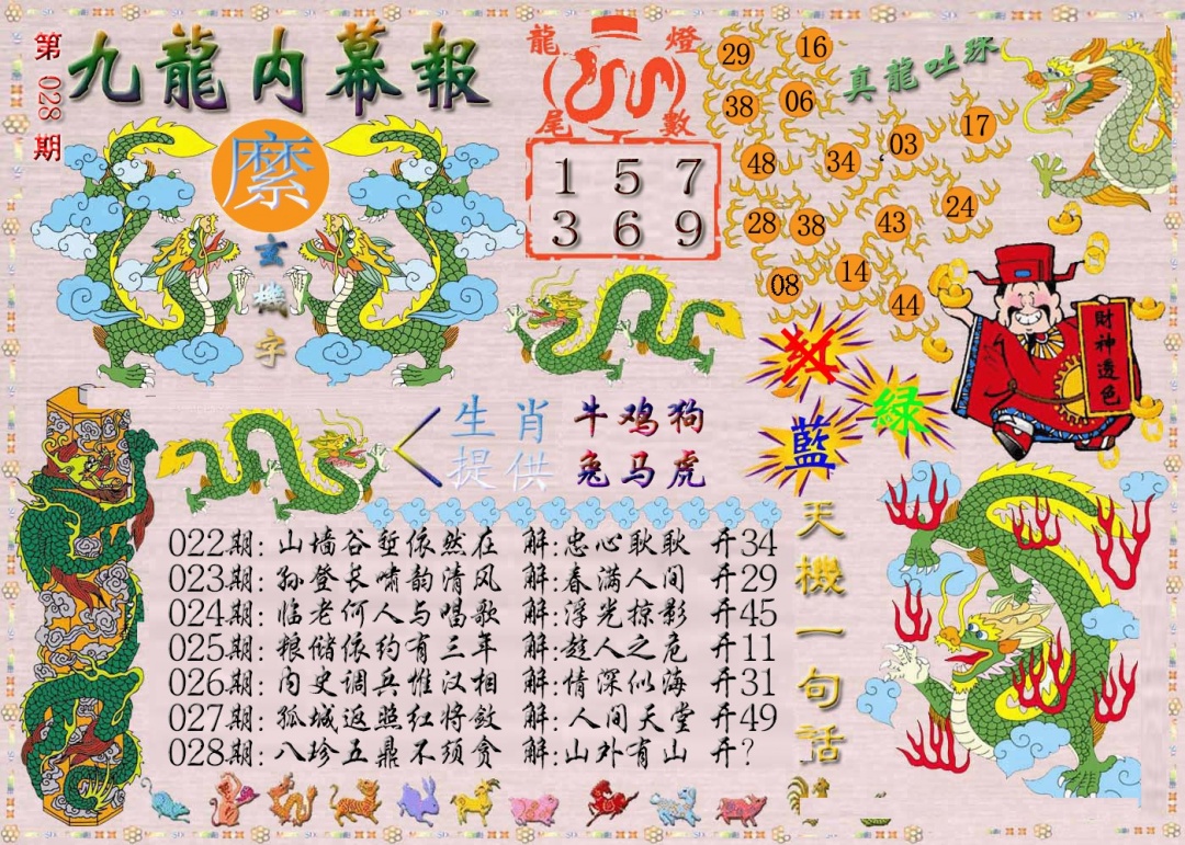 028期九龙内幕报[图]