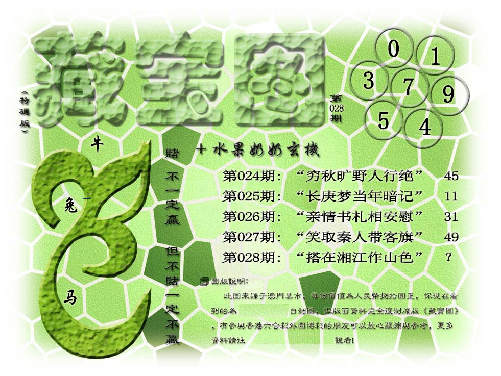 028期藏宝图(正版)[图]