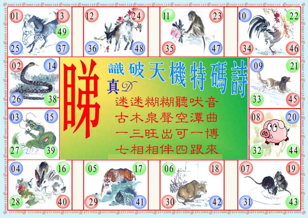 028期识破天机B版[图]