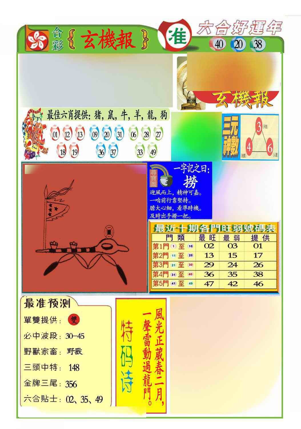 028期马经玄机报(新图推荐)[图]
