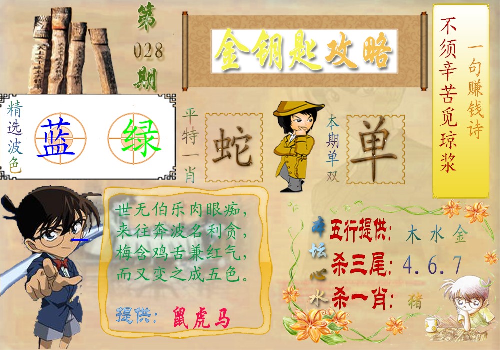 028期金钥匙攻略[图]