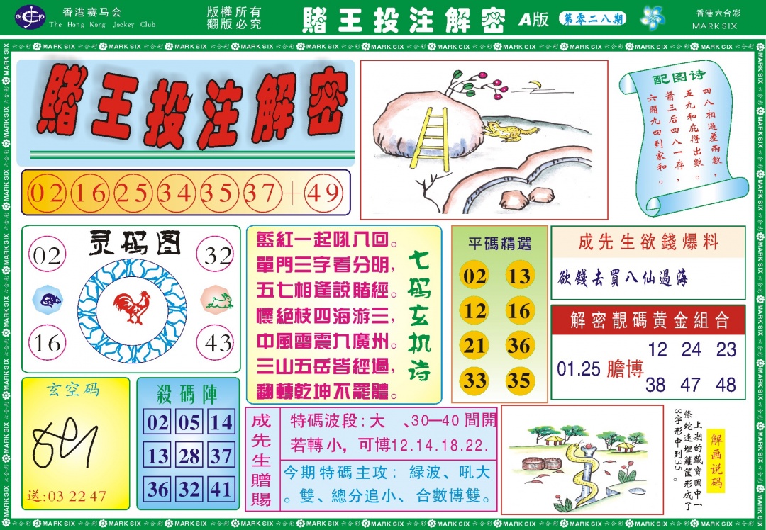 028期赌王投注解密记录[图]