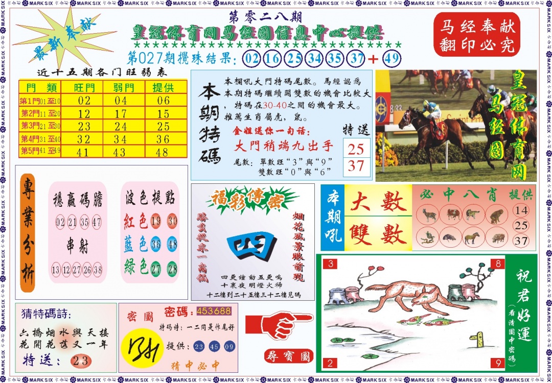 028期皇冠体育网马经图记录[图]