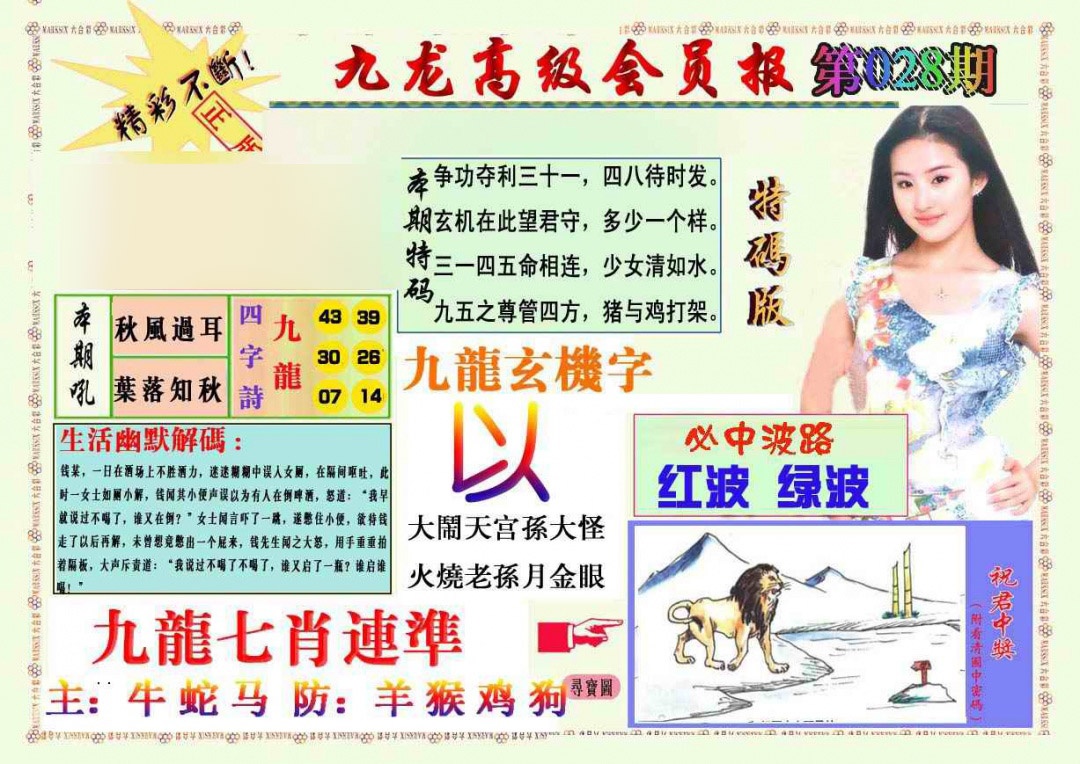 028期九龙高级会员报[图]