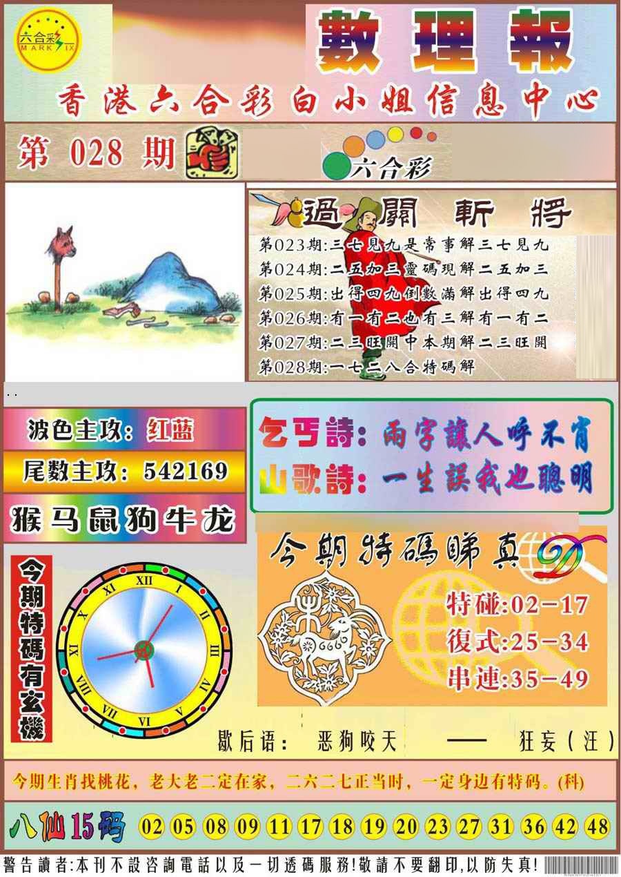 028期马经数理报[图]