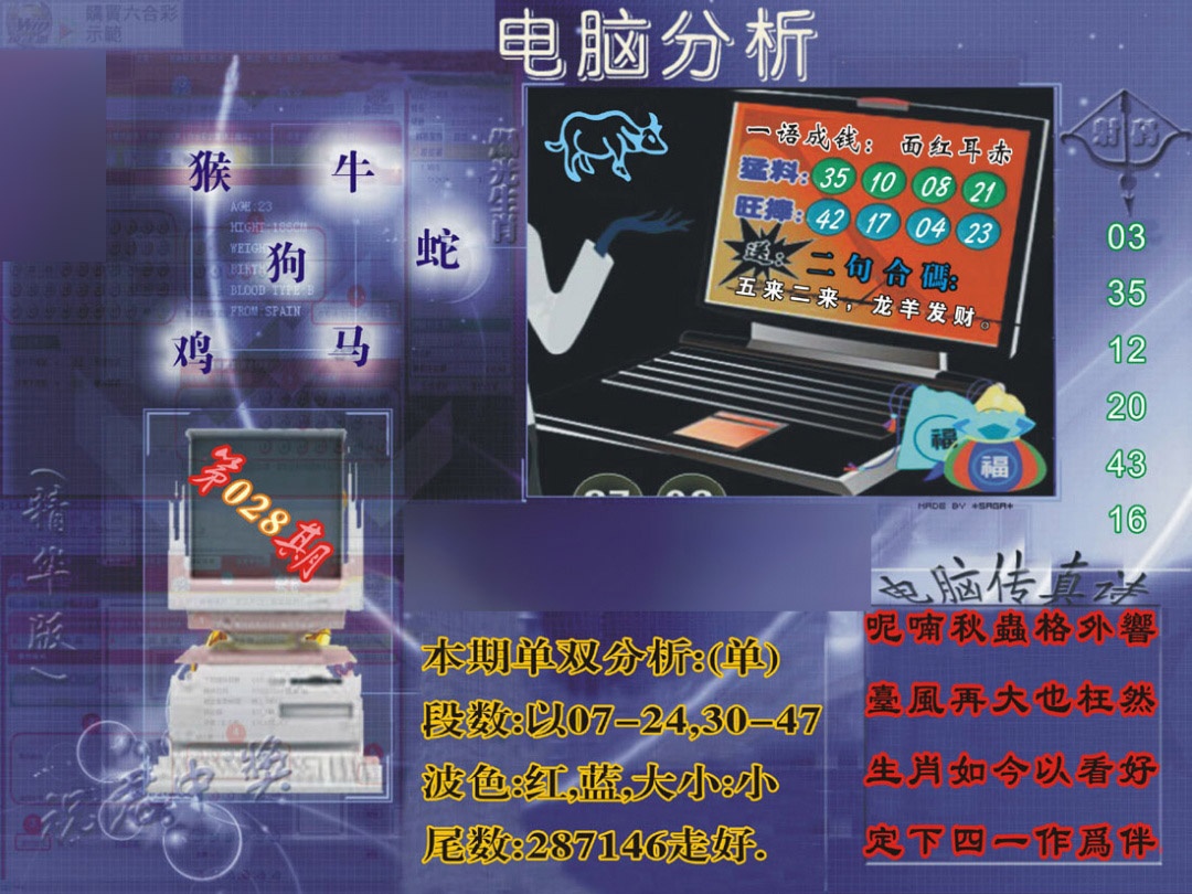 028期正版电脑分析贴士[图]