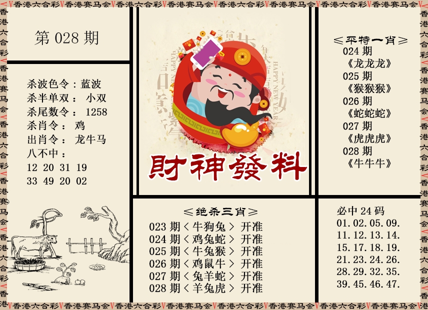 028期财神发料[图]
