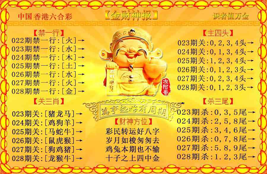 028期金财神[图]