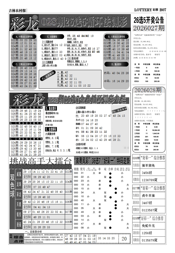 028期七星彩图(高清)D[图]