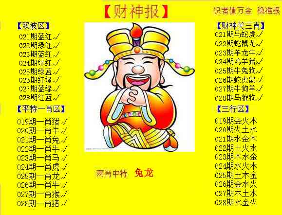 028期黄色财神报[图]