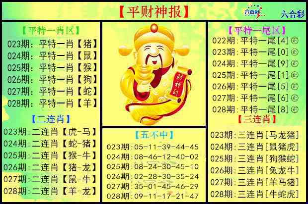 028期平财神报[图]