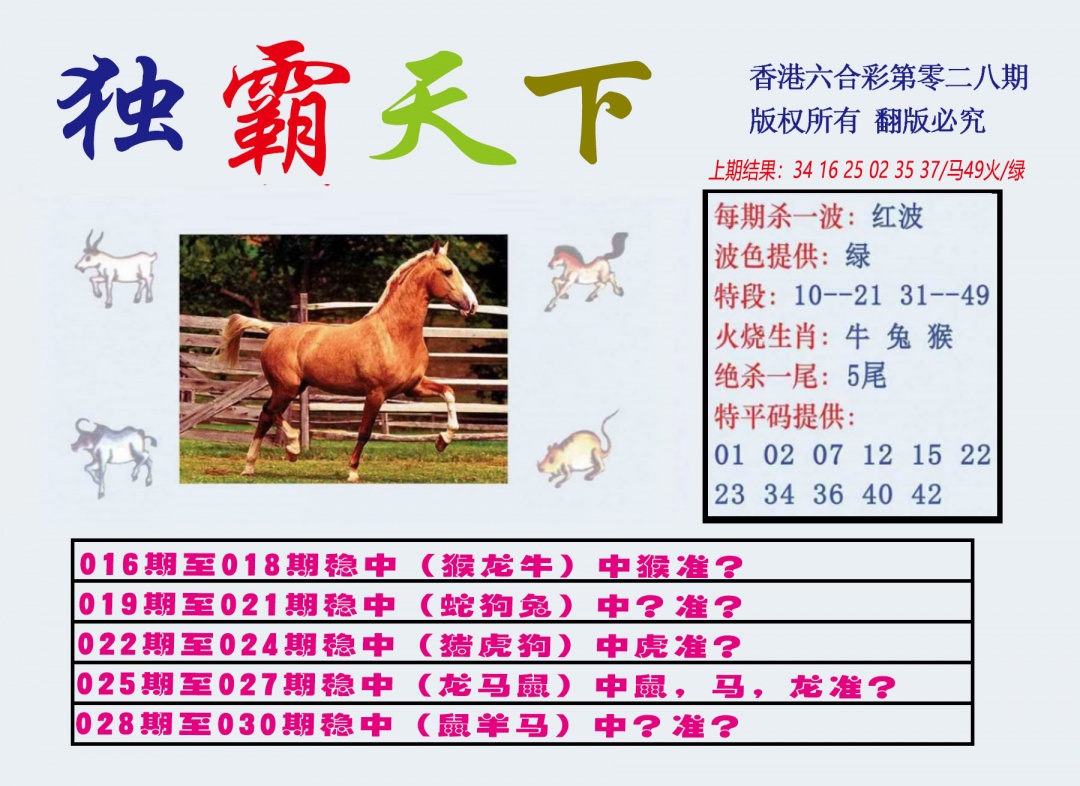 028期独霸天下[图]