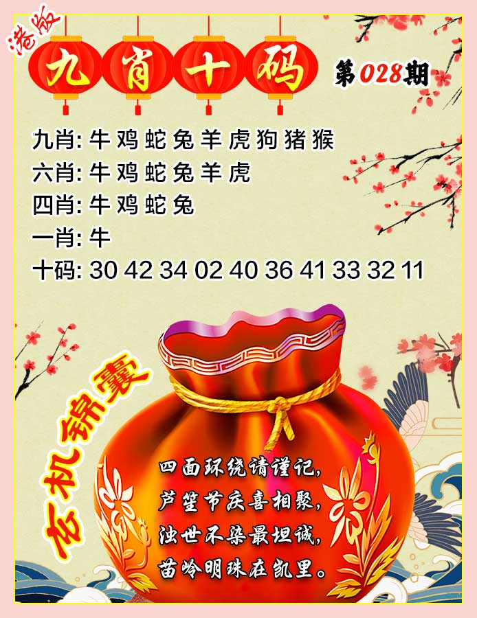 028期九肖十码[图]
